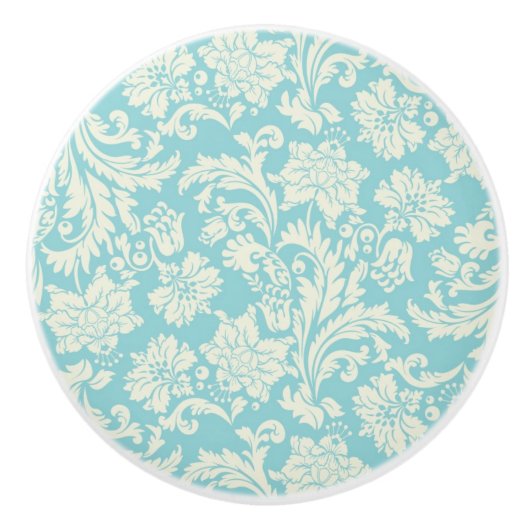 ダマスク織パターン3 セラミックノブ (正面)