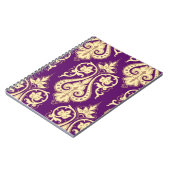 ダマスク織パターン4 ノートブック (左側)