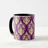 ダマスク織パターン4 マグカップ (正面左)