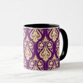 ダマスク織パターン4 マグカップ (正面右)