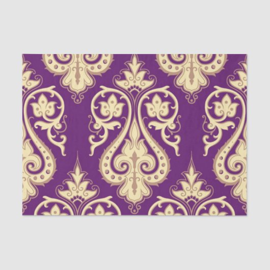 ダマスク織パターン4 薄葉紙 (正面)