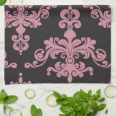 ダマスク織パターン5 キッチンタオル (折り畳み)