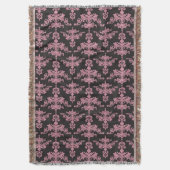 ダマスク織パターン5 スローブランケット (正面縦)