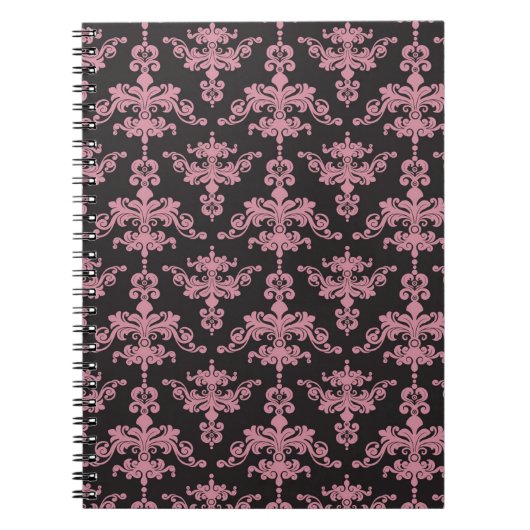 ダマスク織パターン5 ノートブック (正面)