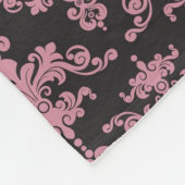 ダマスク織パターン5 フリースブランケット (角)