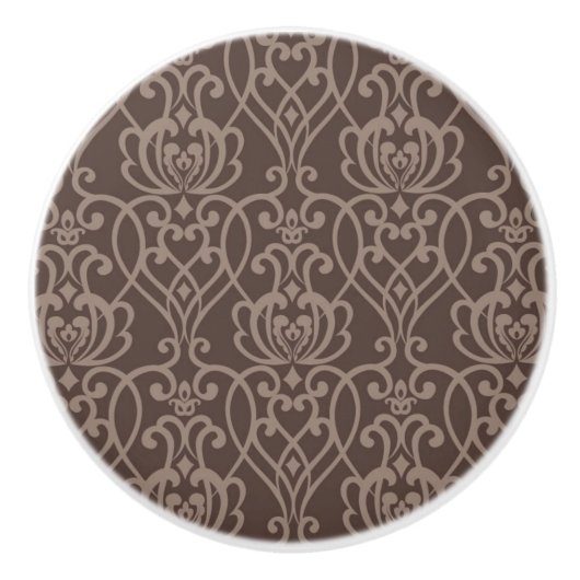 ダマスク織パターン6 セラミックノブ (正面)