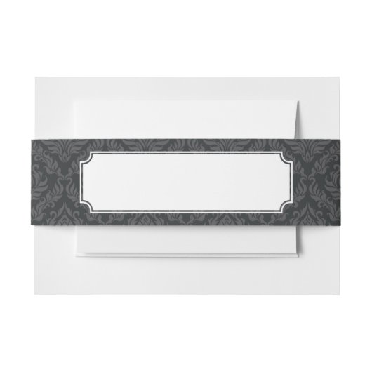 ダマスク織パターン6 招待状ベリーバンド (正面例)