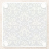 ダマスク織パターン ガラスコースター (裏面)