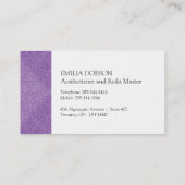 ダマスク織日のスパの名刺 名刺 (裏面)