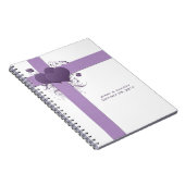 ダマスク織来客名簿のデキセドリン錠は結婚式の渦巻きます ノートブック (右側)