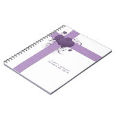 ダマスク織来客名簿のデキセドリン錠は結婚式の渦巻きます ノートブック (左側)