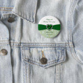 ダマスク織第55の結婚記念日 缶バッジ (インサイチュ)