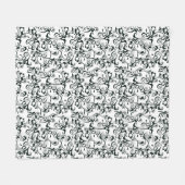 ダマスク織 フリースブランケット (正面(横))