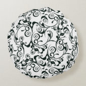 ダマスク織 ラウンドクッション (裏面)