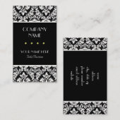 ダマスク織 名刺 (正面/裏面)