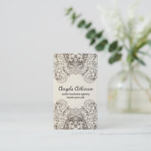 ダマスク織 名刺 (スタンド正面)