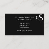 ダマスク織 名刺 (裏面)