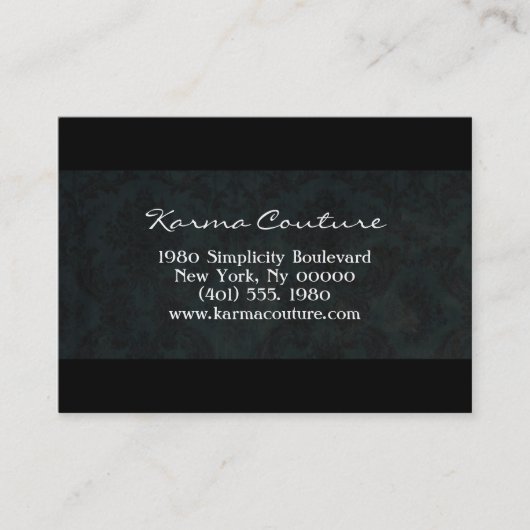 ダマスク織 名刺 (正面)