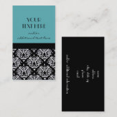 ダマスク織 名刺 (正面/裏面)