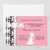 ダマスク聖餐式 招待状 (正面/裏面)