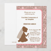 ダマスク聖餐式 招待状 (正面/裏面)