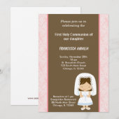 ダマスク聖餐式 招待状 (正面/裏面)