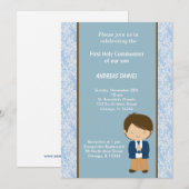 ダマスク聖餐式 招待状 (正面/裏面)