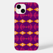 ダマスク華美ダイヤモンドストライプ Case-Mate iPhoneケース (裏面)