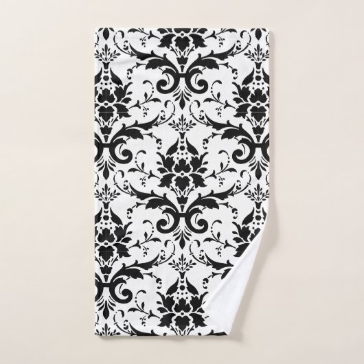 ダマスク華美ビクトリアンデザイン バスタオルセット (ハンドタオル)