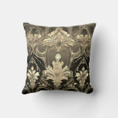 ダマスク融合：サイバビクトリアンパンクに出会う クッション (裏面)