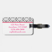 ダマスク財布ハンドバッグ荷物タグ ラゲッジタグ (裏面横)