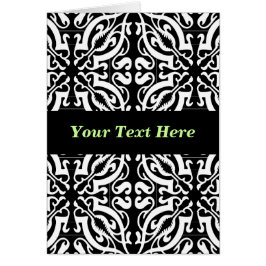 ダマスク1 （白黒）