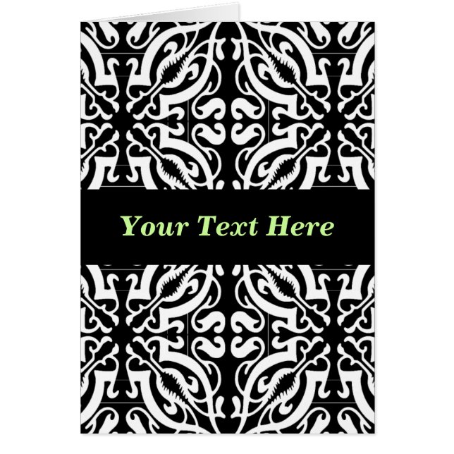 ダマスク1 （白黒） (正面)