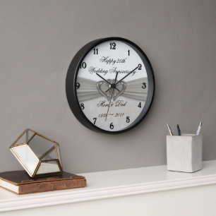 ダマスク25結婚周年記念壁時計 壁時計