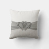 ダマスク25結婚周年記念装飾用クッション クッション (裏面)