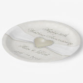 ダマスク30周年結婚紙パーティープレート ペーパープレート (アングル)