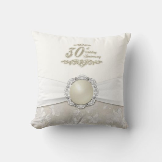 ダマスク30周年結婚装飾用クッション クッション (正面)