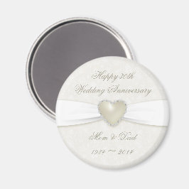 ダマスク30結婚周年磁石 マグネット