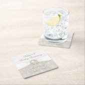 ダマスク30th結婚周年記念コースター スクエアペーパーコースター (インサイチュ)