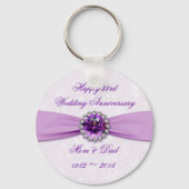 ダマスク33周年記念結婚キーチェーン キーホルダー (正面)