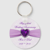 ダマスク33周年記念結婚キーチェーン キーホルダー (正面)