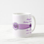 ダマスク33結婚周年記念マグカップ コーヒーマグカップ (正面右)