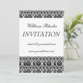 ダマスク3、パーソナル招待状 招待状 (スタンド正面)