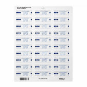 ダマスク45周年記念差出人住所ラベル ラベル (フルシート)