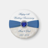 ダマスク45結婚周年磁石 マグネット (正面)