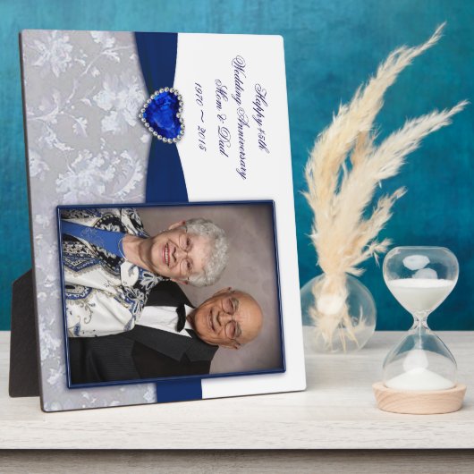 ダマスク45結婚周年記念写真館 フォトプラーク (側面)