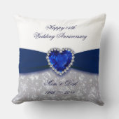 ダマスク45結婚周年記念装飾用クッション クッション (正面)