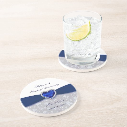 ダマスク45th結婚周年記念コースター コースター (側面)
