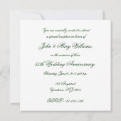 ダマスク55周年結婚記念日招待状 招待状 (裏面)