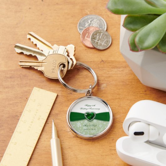 ダマスク55結婚周年 キーホルダー (デスク)